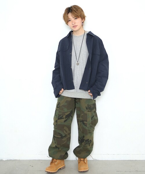 BOYSHE（ボーイシー）の「迷彩 ワイドストレート カーゴパンツ（カーゴパンツ・レディース・その他）」の9枚目の写真