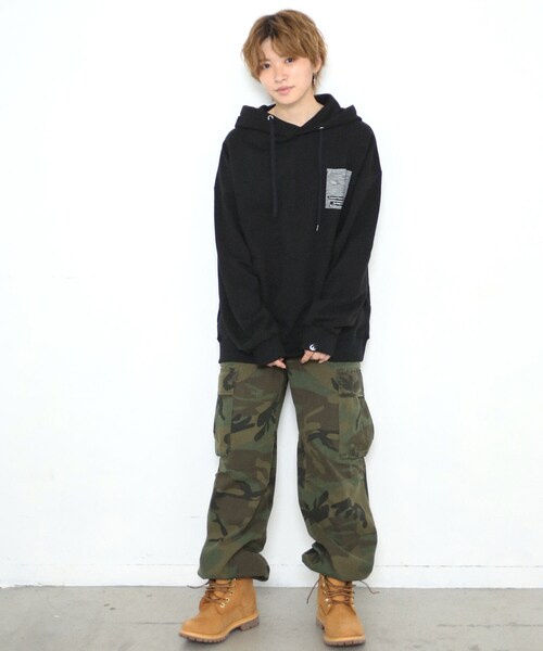 BOYSHE（ボーイシー）の「迷彩 ワイドストレート カーゴパンツ（カーゴパンツ・レディース・その他）」の10枚目の写真