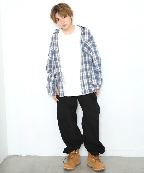 BOYSHE（ボーイシー）の「ワイドストレート カーゴパンツ  ブラック（カーゴパンツ・レディース・その他）」の9枚目の写真