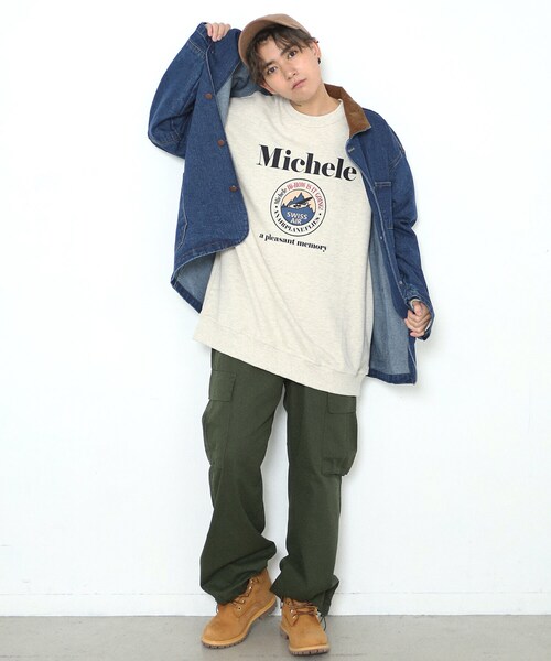 BOYSHE(ボーイシー)の「ワイドストレート カーゴパンツ カーキ(カーゴパンツ・レディース・その他)」の5枚目の写真