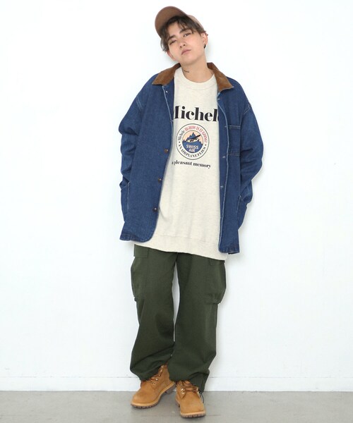 BOYSHE(ボーイシー)の「ワイドストレート カーゴパンツ カーキ(カーゴパンツ・レディース・その他)」の7枚目の写真