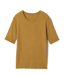 GRL | 半袖リブニットトップス(Tシャツ/カットソー)