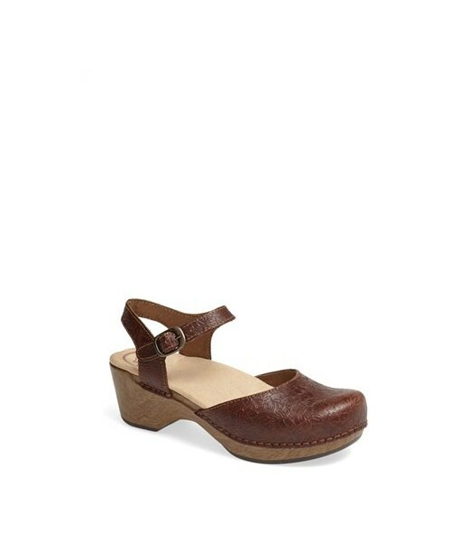 dansko sam ankle strap clog