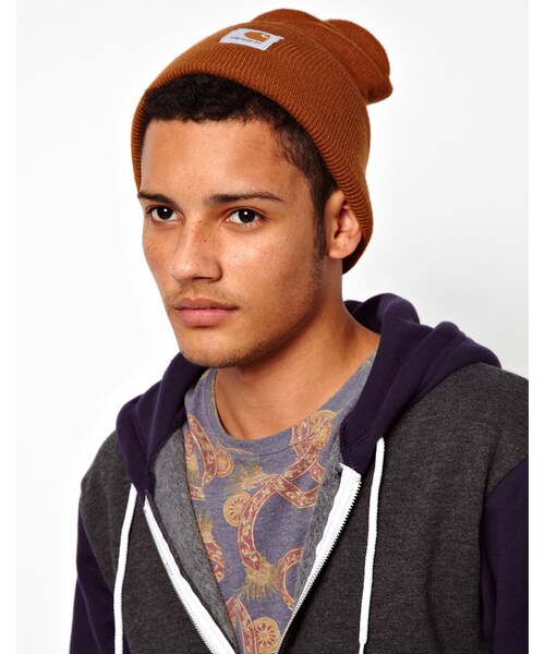 Carhartt（カーハート）の「Carhartt Watch Beanie Hat（帽子・brown）」の4枚目の写真