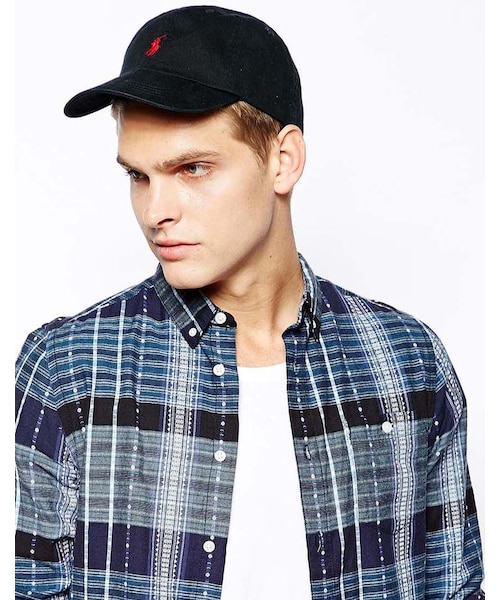 POLO RALPH LAUREN（ポロ ラルフ ローレン）の「Polo Ralph Lauren Baseball Cap（帽子・black・One Size）」の2枚目の写真
