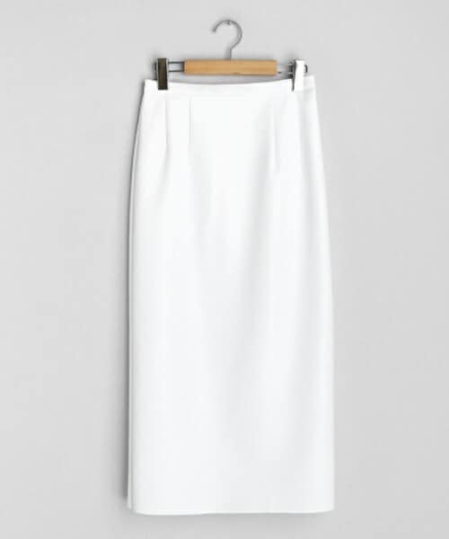 DHOLIC（ディーホリック）の「レザー調Hラインスカート（スカート・レディース・ブラウン/ホワイト・S/M）」の2枚目の写真