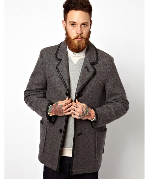 YMC(ワイエムシー)の「YMC x Gloverall Wool Car Coat(ジャケット/アウター・grey・L-Chest 40-42")」の1枚目の写真