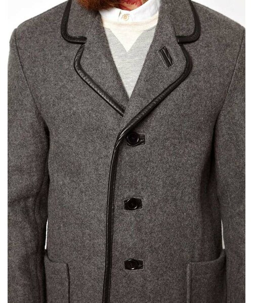 YMC(ワイエムシー)の「YMC x Gloverall Wool Car Coat(ジャケット/アウター・grey・L-Chest 40-42")」の4枚目の写真