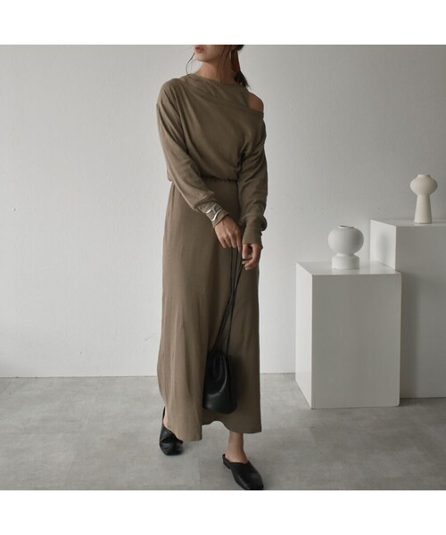 Lavish Gate（ラヴィッシュゲート）の「onepiece-04027　日本製　4way レイヤードワンピース　モカベージュ　ブラウン（ワンピース・レディース・その他）」の6枚目の写真