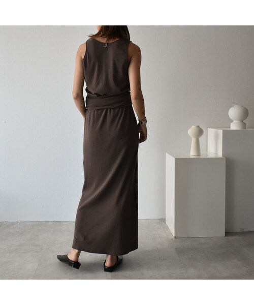 Lavish Gate（ラヴィッシュゲート）の「onepiece-04027　日本製　4way レイヤードワンピース　モカベージュ　ブラウン（ワンピース・レディース・その他）」の5枚目の写真