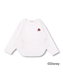 BRANSHES | 【ミニーマウス】ワンポイント刺繍長袖Tシャツ(Tシャツ/カットソー)