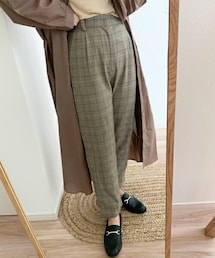 chocomee | グレンチェックテーパードパンツ(その他パンツ)