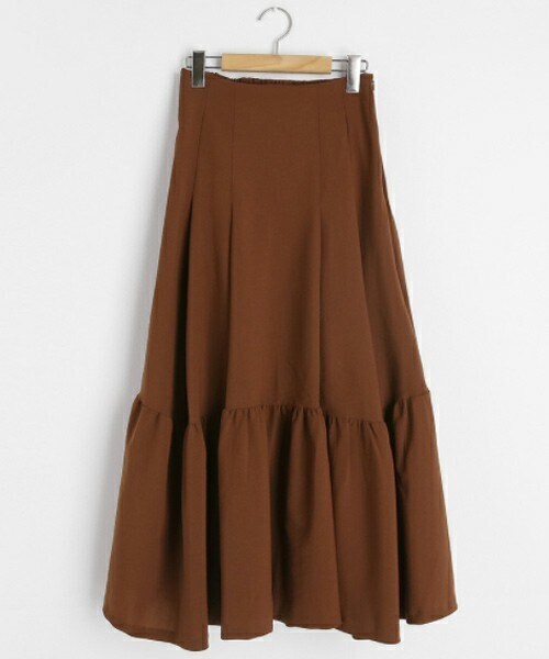 DHOLIC（ディーホリック）の「バックゴムフレアスカート（スカート・レディース・ブラック/ブラウン・FREE）」の2枚目の写真