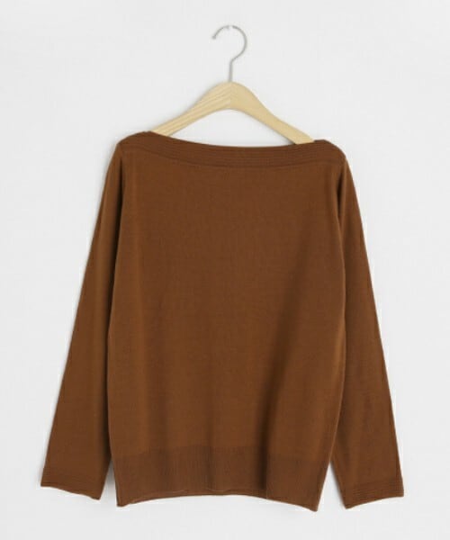 DHOLIC（ディーホリック）の「ボートネックニット（ニット/セーター・レディース・ホワイト/ベージュ/ブラウン/ブラック/グリーン・FREE）」の3枚目の写真