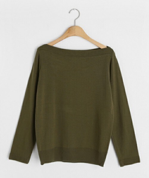 DHOLIC（ディーホリック）の「ボートネックニット（ニット/セーター・レディース・ホワイト/ベージュ/ブラウン/ブラック/グリーン・FREE）」の5枚目の写真