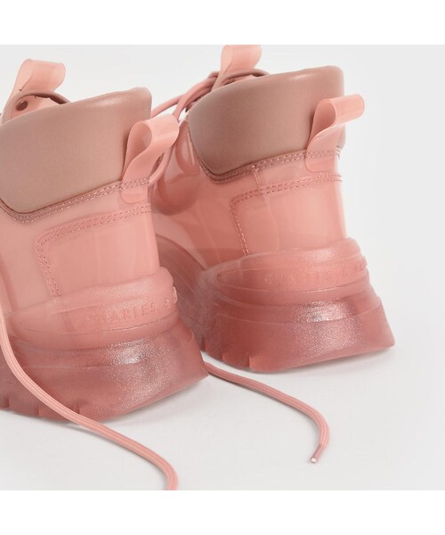 CHARLES & KEITH（チャールズ & キース）の「【2020 FALL】チャンキーハイトップ スニーカー / Chunky High Top Sneakers （Blush）（その他・レディース・Blush・35/22.5cm/36/23cm/37/23.5cm/38/24.5cm/39/25cm/40/25.5cm）」の8枚目の写真