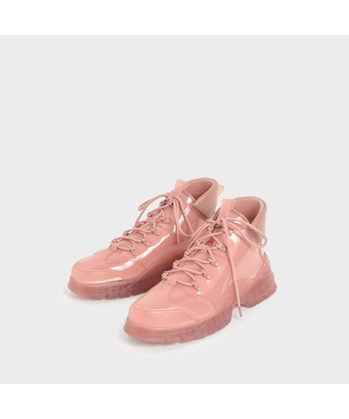 CHARLES & KEITH（チャールズ & キース）の「【2020 FALL】チャンキーハイトップ スニーカー / Chunky High Top Sneakers （Blush）（その他・レディース・Blush・35/22.5cm/36/23cm/37/23.5cm/38/24.5cm/39/25cm/40/25.5cm）」の4枚目の写真