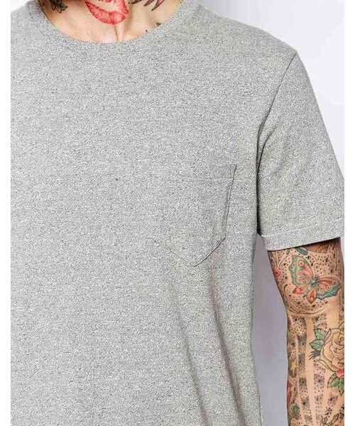 Lee（リー）の「Lee Jeans T-Shirt with Pocket（Tシャツ/カットソー・grey・XL-Chest 42-44"）」の2枚目の写真