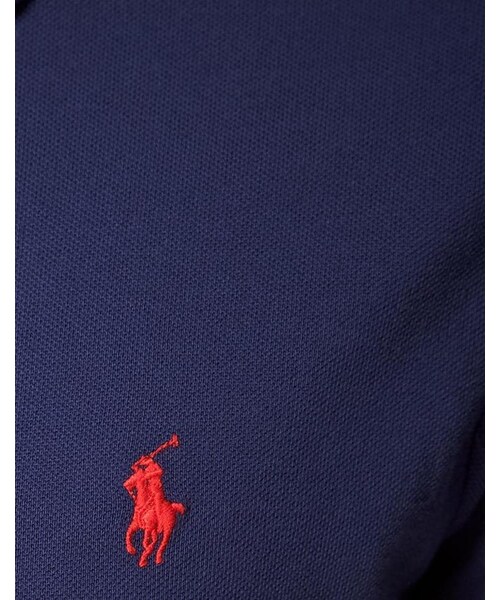 POLO RALPH LAUREN(ポロ ラルフ ローレン)の「Polo Ralph Lauren Plain Logo Slim Fit Polo(ポロシャツ・navy・XL-Chest 42-44"/S-Chest 36-38"/M-Chest 38-40"/XXL-Chest 44-46")」の3枚目の写真