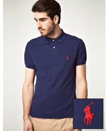 POLO RALPH LAUREN | Polo Ralph Lauren Plain Logo Slim Fit Polo(ポロシャツ)