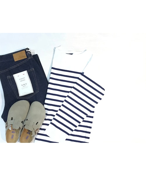 SAINT JAMES（セントジェームス）の「NAVAL [ NAIGE/MARINE (WHNY)]（Tシャツ/カットソー・レディース・その他）」の5枚目の写真