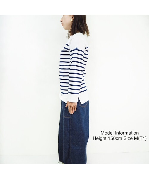 SAINT JAMES（セントジェームス）の「NAVAL [ NAIGE/MARINE (WHNY)]（Tシャツ/カットソー・レディース・その他）」の3枚目の写真