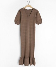 DHOLIC | パフスリーブニットワンピース(ワンピース)