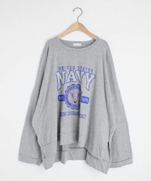 DHOLIC（ディーホリック）の「アンバランスプリントウェット（スウェット・レディース・ブルー/グレー/ホワイト・FREE）」の3枚目の写真