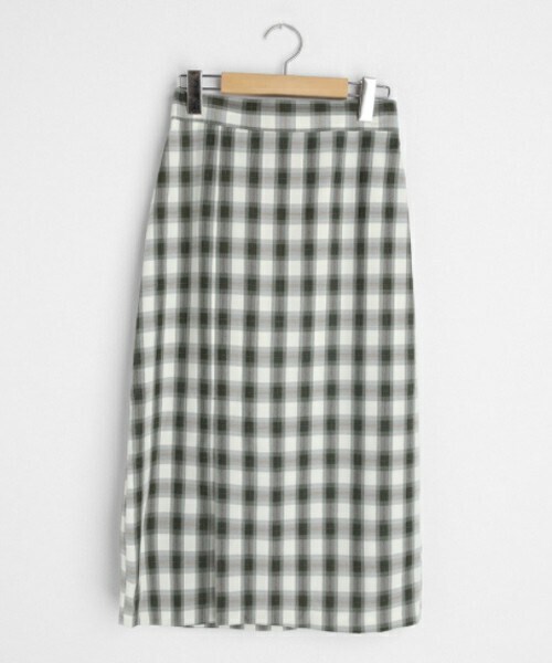 DHOLIC（ディーホリック）の「チェックHラインスカート（スカート・レディース・ブラック/グリーン/ブラウン・FREE）」の3枚目の写真