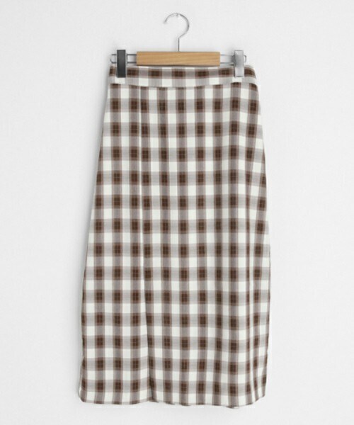 DHOLIC（ディーホリック）の「チェックHラインスカート（スカート・レディース・ブラック/グリーン/ブラウン・FREE）」の2枚目の写真