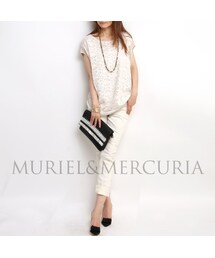 MURIEL&MERCURIA | レースドッキングカットソーチュニック(Tシャツ/カットソー)
