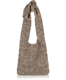 STELLA McCARTNEY | Stella McCartney Chunky-knit wool-blend shoulder bag(ショルダーバッグ)
