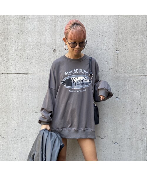 no brand（ノーブランド）の「ミニ裏SW｢BLUE｣#2632（スウェット・レディース・その他）」の2枚目の写真