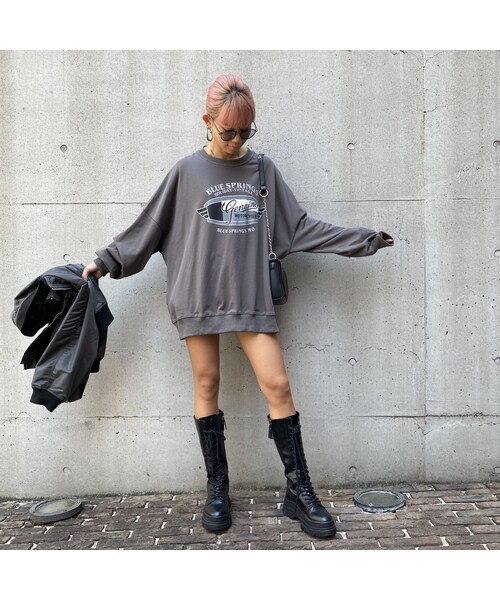 no brand（ノーブランド）の「ミニ裏SW｢BLUE｣#2632（スウェット・レディース・その他）」の9枚目の写真