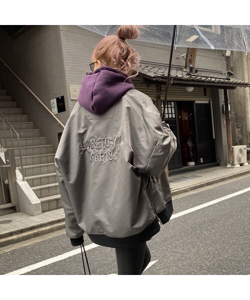 no brand（ノーブランド）の「立体刺繍BL｢LOVES TO YOU｣#8116A（ブルゾン・レディース・その他）」の4枚目の写真