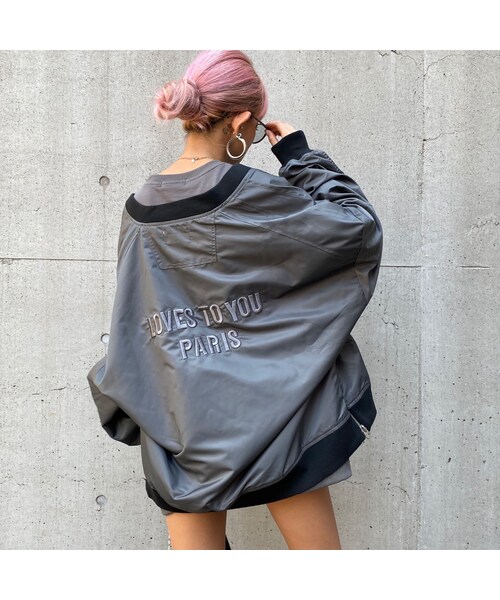 no brand（ノーブランド）の「立体刺繍BL｢LOVES TO YOU｣#8116A（ブルゾン・レディース・その他）」の7枚目の写真