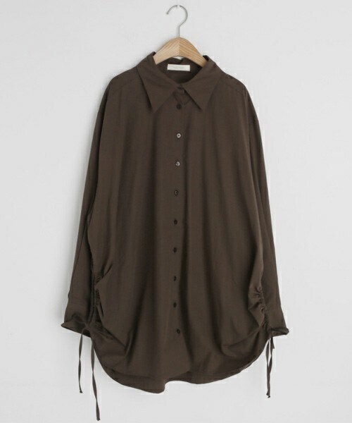 DHOLIC（ディーホリック）の「サイドドロストシャツ（シャツ/ブラウス・レディース・ホワイト/グリーン/ピンク・FREE）」の2枚目の写真