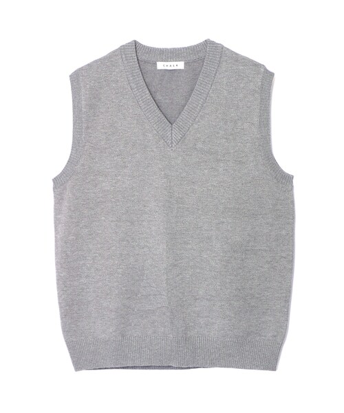 BOYSHE(ボーイシー)の「Vネック ニットプルオーバーベスト グレー(ベスト・レディース・その他)」の10枚目の写真
