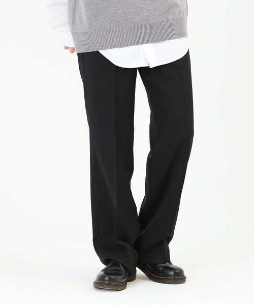 BOYSHE（ボーイシー）の「ロングワイドスラックス　ブラック【2 size】（スラックス・レディース・その他）」の6枚目の写真