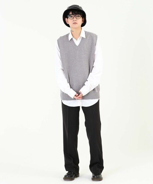 BOYSHE（ボーイシー）の「ロングワイドスラックス　ブラック【2 size】（スラックス・レディース・その他）」の5枚目の写真