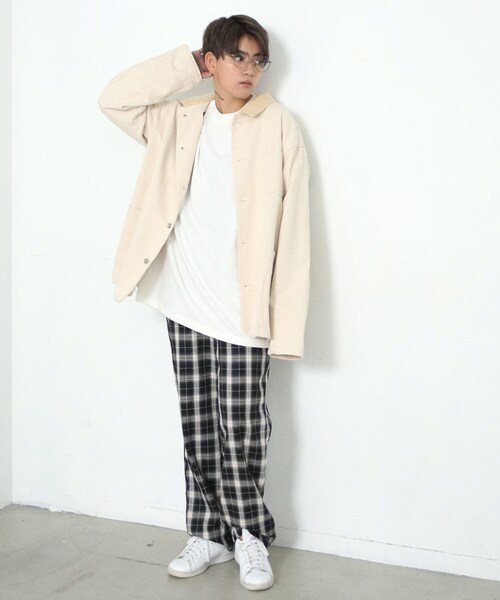 BOYSHE（ボーイシー）の「コットン チェックセミワイドパンツ　ブラック（その他パンツ・レディース・その他）」の9枚目の写真