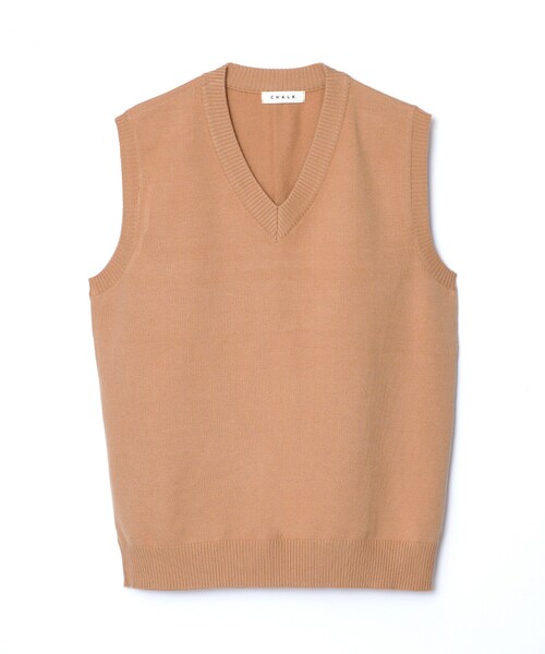 BOYSHE(ボーイシー)の「Vネック ニットプルオーバーベスト ベージュ(ベスト・レディース・その他)」の13枚目の写真