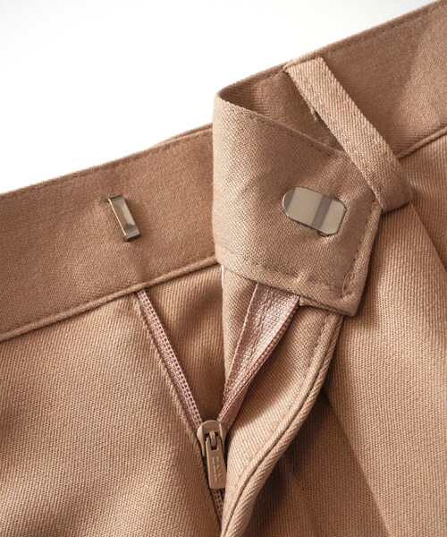 BOYSHE（ボーイシー）の「ロングワイドスラックス　ベージュ【2 size】（スラックス・レディース・その他）」の8枚目の写真