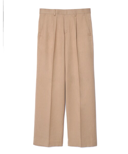 BOYSHE（ボーイシー）の「ロングワイドスラックス　ベージュ【2 size】（スラックス・レディース・その他）」の6枚目の写真