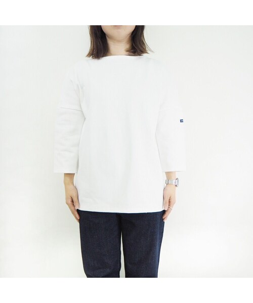 SAINT JAMES（セントジェームス）の「CRAZSLOU [ NEIGE(WHT) ]（Tシャツ/カットソー・レディース・その他）」の2枚目の写真
