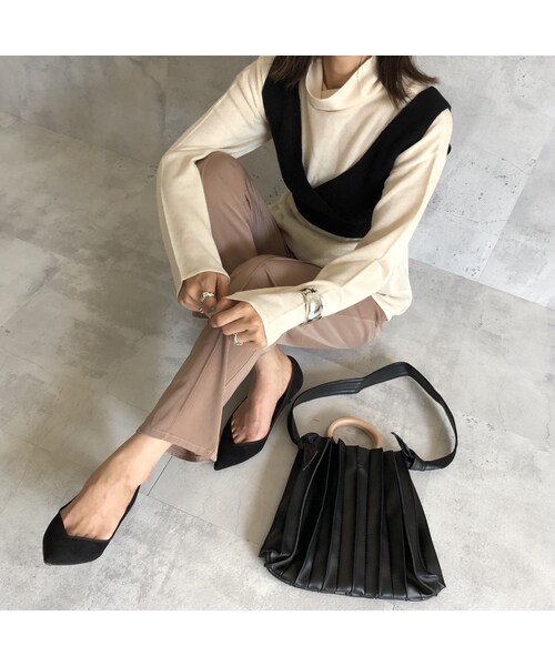 copine（コピン）の「プリーツデザイン2WAY BAG(2color)（ショルダーバッグ・レディース・その他）」の13枚目の写真