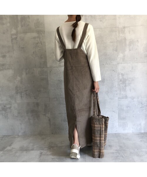 copine(コピン)の「バック裾スリット!美シルエットコーデュロイジャンスカ(3color)【クリックポスト対象商品】(スカート・レディース・その他)」の9枚目の写真