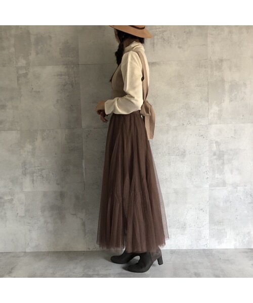 copine（コピン）の「再入荷！大人可愛いバッグリボン！ニットビスチェ ×ルーズタートルニットSET(3color)【クリックポスト対象商品】（ニット/セーター・レディース・その他）」の3枚目の写真