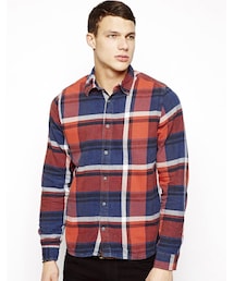 Nudie Jeans | Nudie Jeans Nudie Check Shirt with Indigo Fade(シャツ/ブラウス)