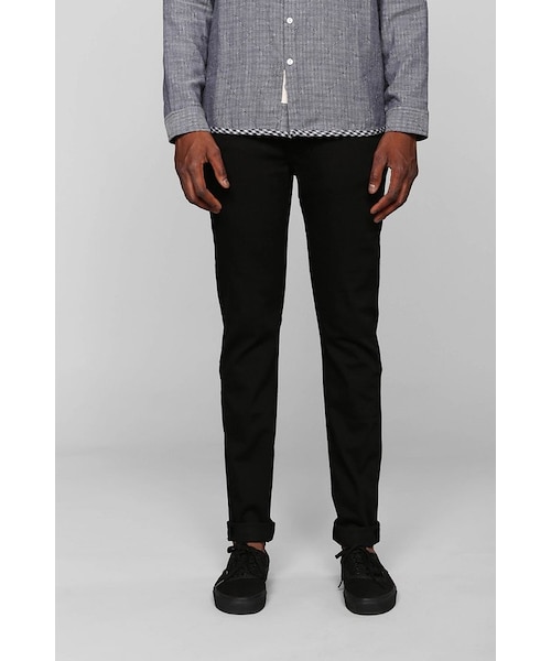 URBAN OUTFITTERS(アーバンアウトフィッターズ)の「Williamsburg Garment Company South 4th Street Black Skinny Jean(デニムパンツ・メンズ・BLACK・31/36/30/32/29/33/28/38/34)」の1枚目の写真